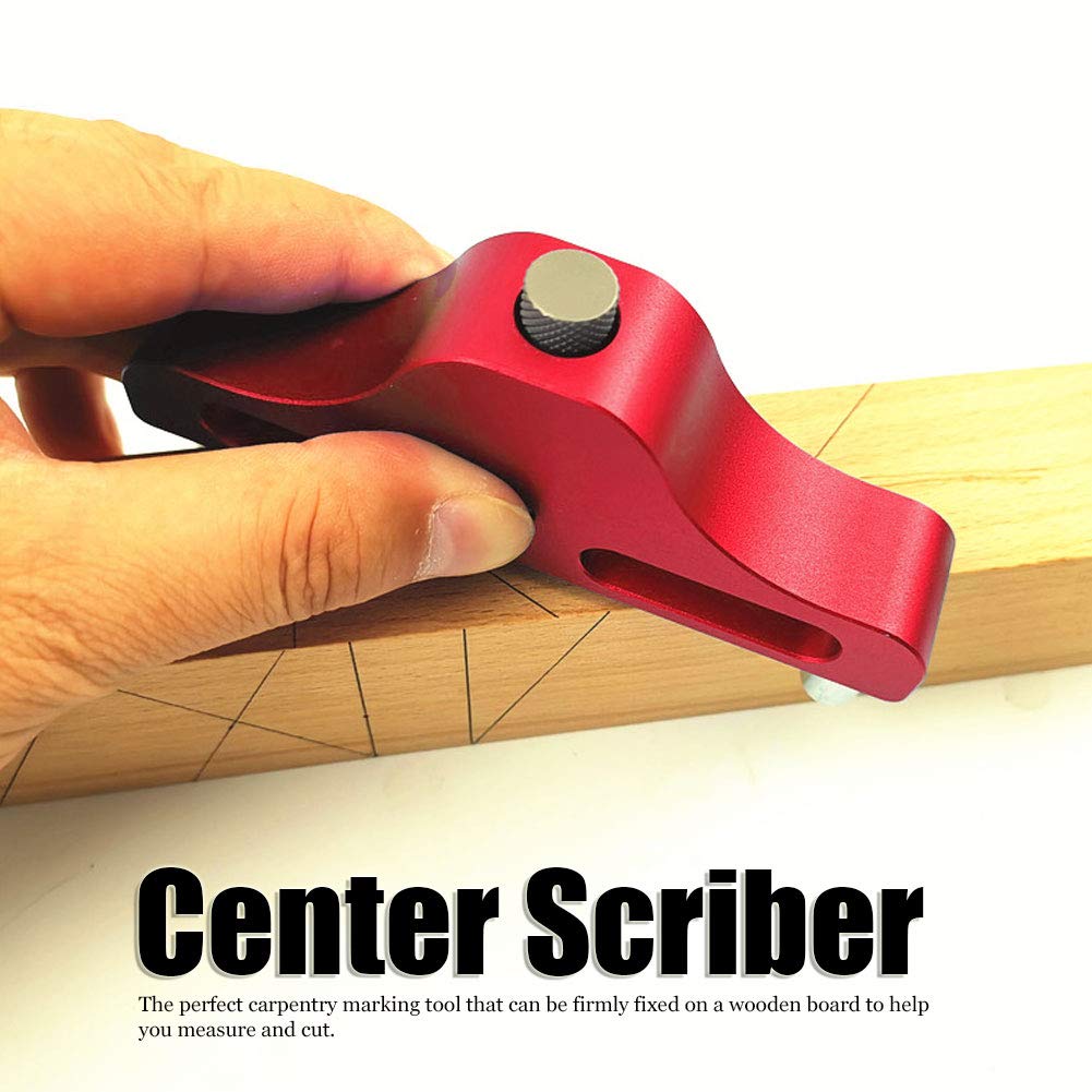 Uadme ZX-1 Center Finder Scriber – Linienmarkierungswerkzeug für Holzbearbeitungstischler-Ausrichtun