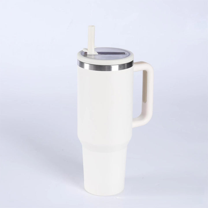 Adventure Quencher Becher mit Henkel und Strohhalm, No Moq, 304 Edelstahl, BPA-frei, grosser Becher