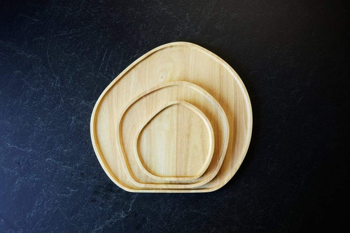 Stanley Rogers Servierbrett Ø 50 cm, hochwertiges Käsebrett, Speisebrett aus Holz, vielseitiges Schn