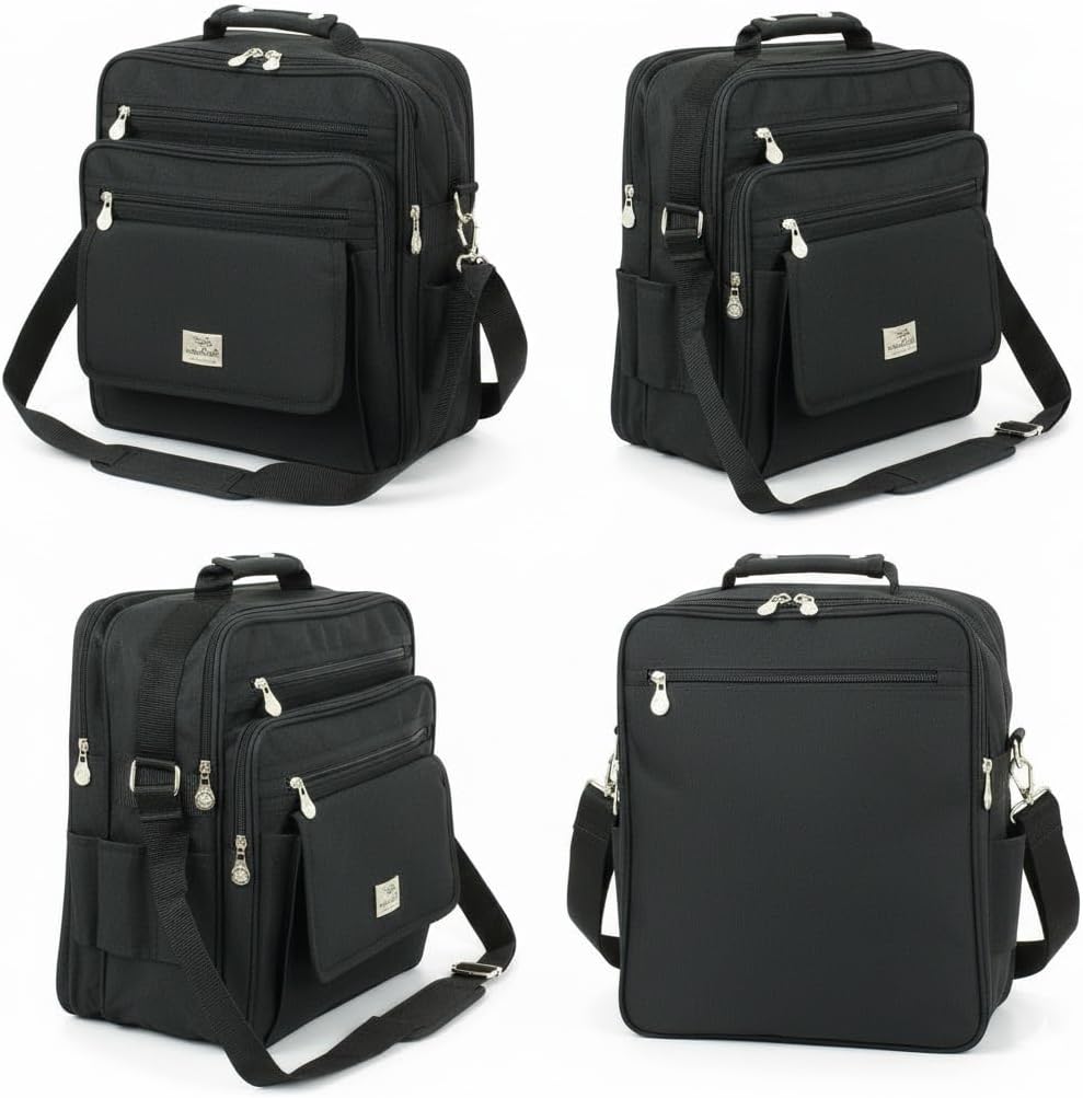 Herren Umhängetasche Schultertasche Messenger Flugbegleiter Bag Arbeitstasche Laptoptasche Business