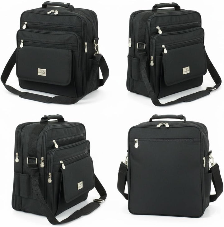Herren Umhängetasche Schultertasche Messenger Flugbegleiter Bag Arbeitstasche Laptoptasche Business