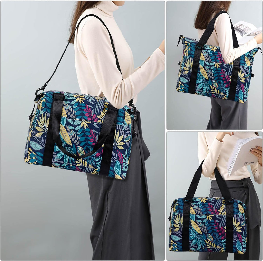 HAWEE Sporttasche Damen Gross Leichte Reisetasche Herren Faltbare Gym Duffel Bag Weekender Travel Ba