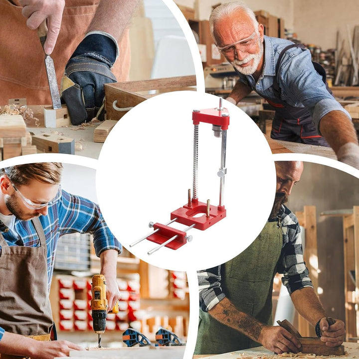 Woodworking Punch Locator, Adjustable Hole Drill Guide, Carpentry Drilling Locator, Hole Drill Guide