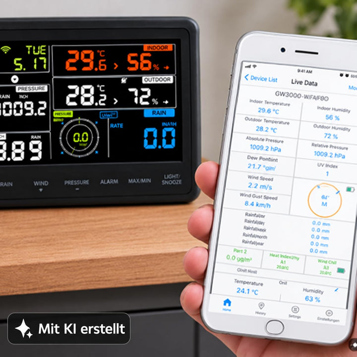 froggit WH3000 SE Profi WiFi Internet Funk