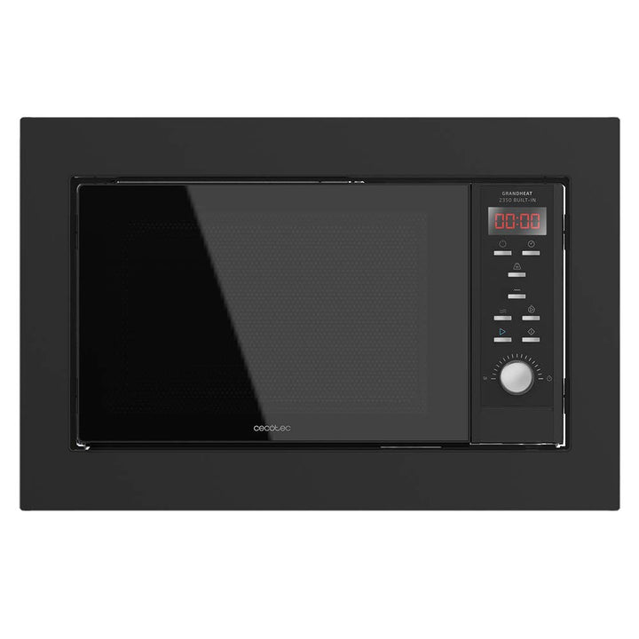 Cecotec Digitale und einbaubare Mikrowelle mit 23 Liter mit Grill GrandHeat 2350 Built-In Black. 900