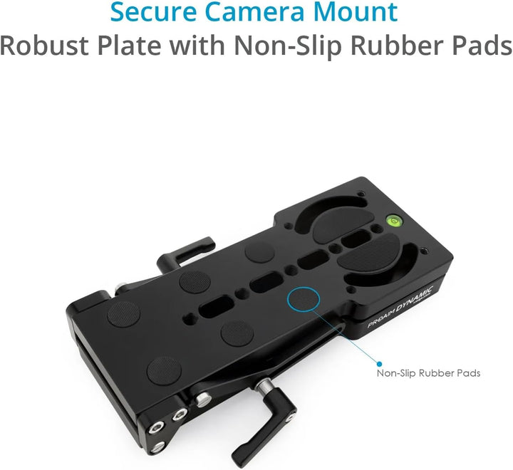 PROAIM Dynamic Wedge Tilt Levelling Camera Plate for Low & Dutch Cinematography/Photography | Pan Ad