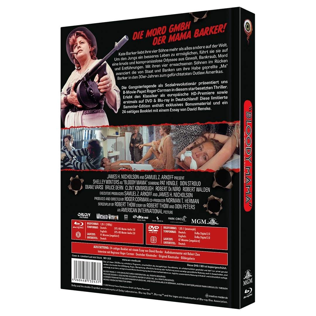 Bloody Mama - Mediabook (2-Disc Limited Collector‘s Edition Nr. 42) [Blu-ray], Blu-ray