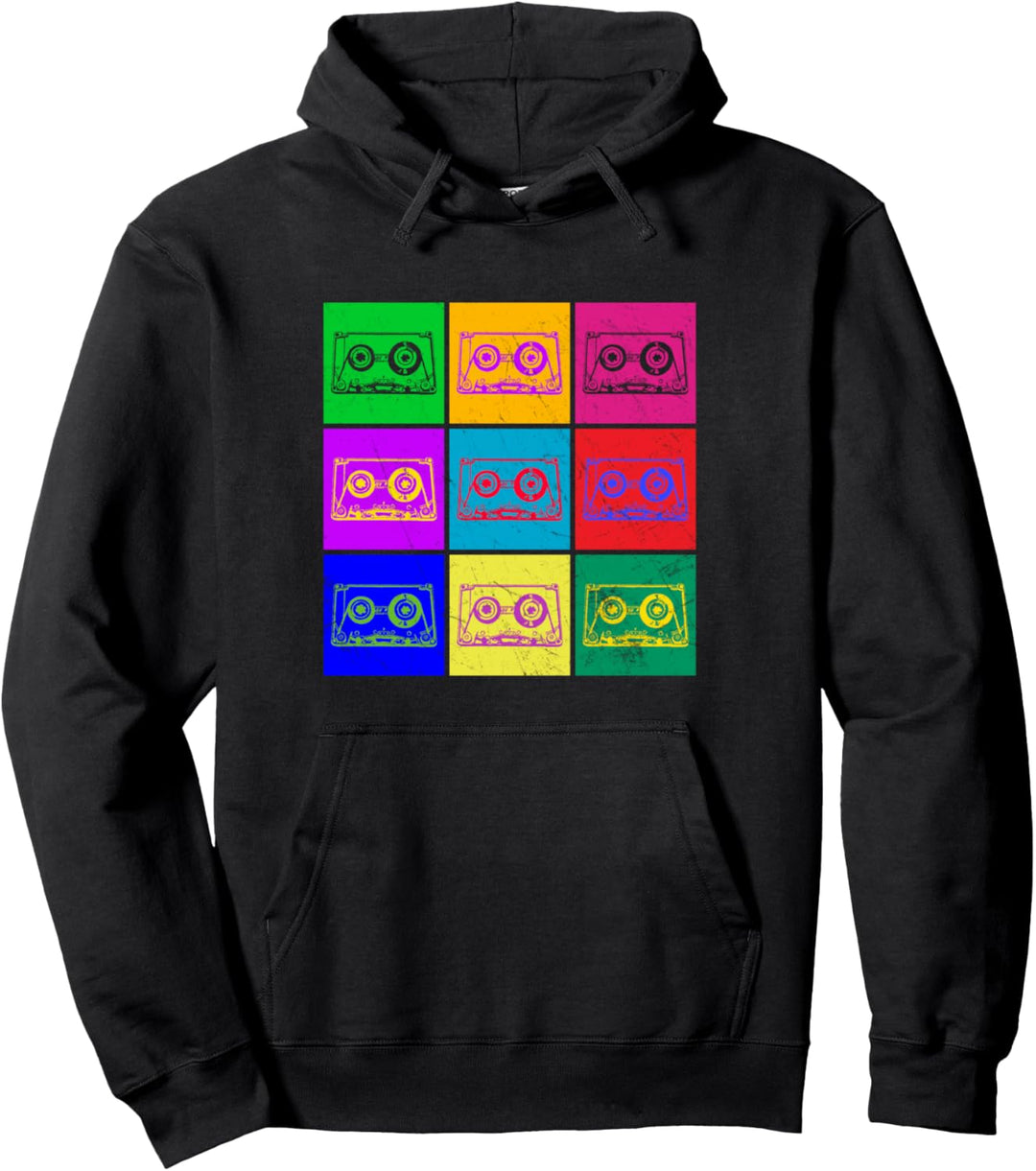 Vintage Retro Cassette Mixtape Pop Pullover Hoodie