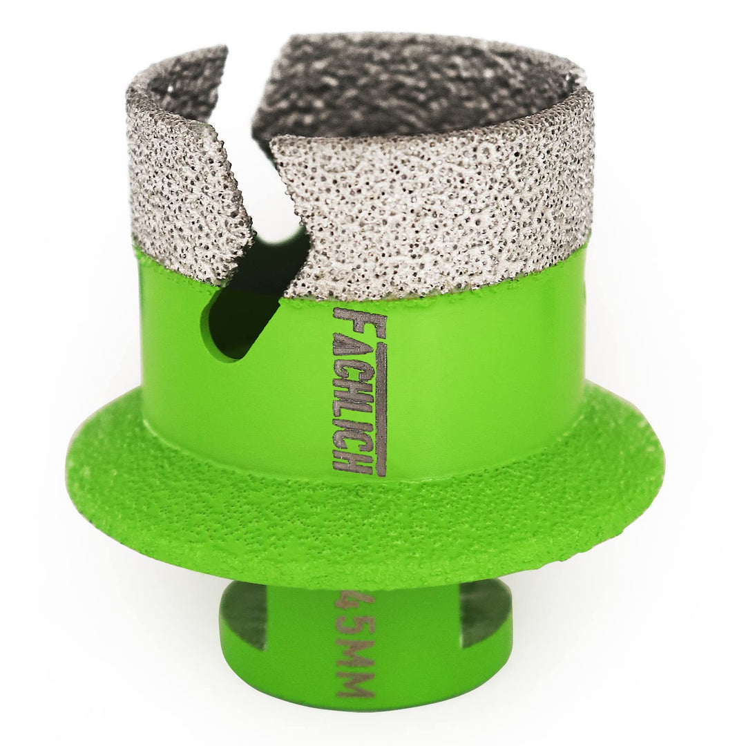 FACHLICH Diamant Fliesenbohrer 45mm M14 Diamantbohrer Lochsäge für Porzellan Fliese Granit Marmor Tr