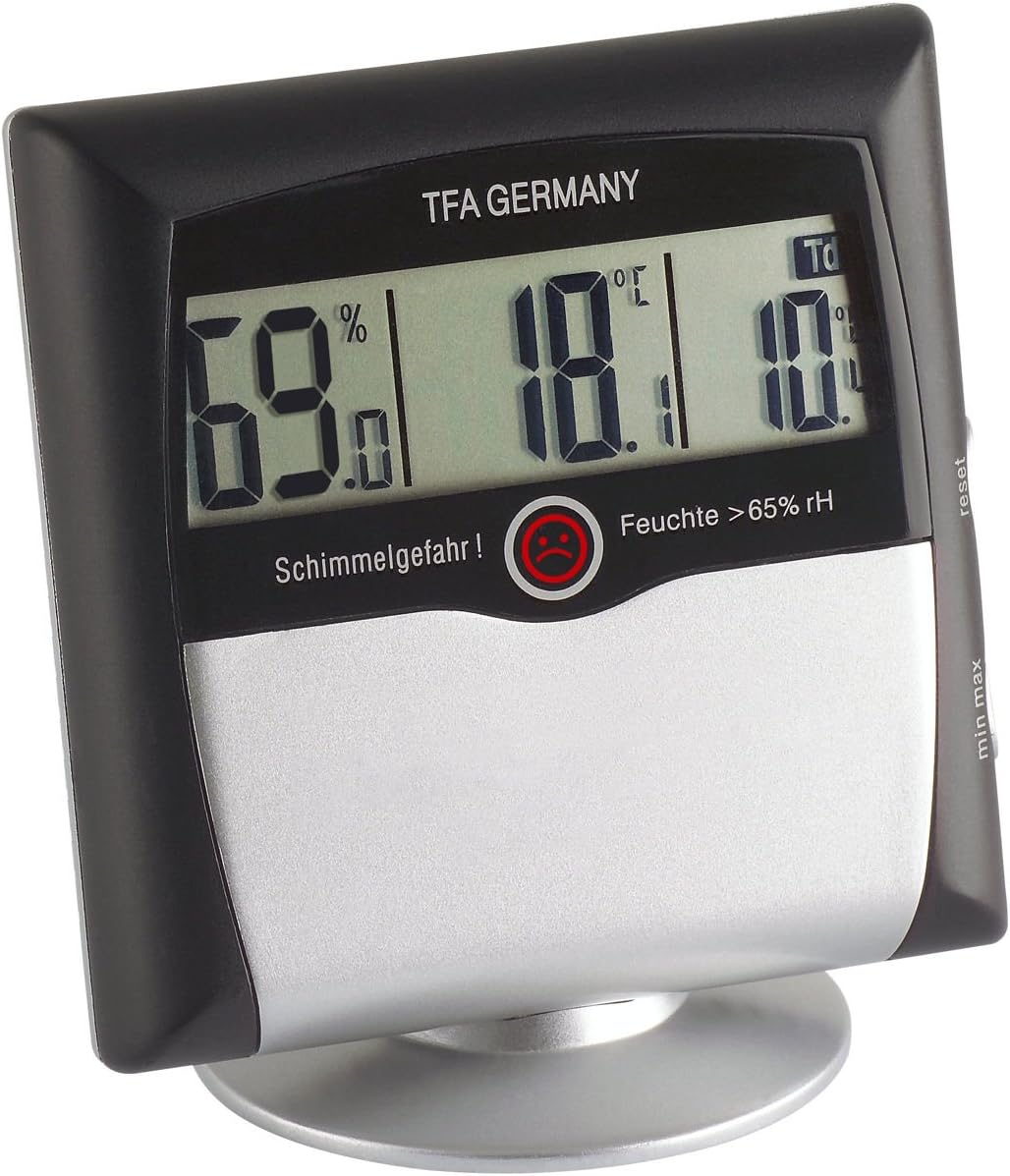 TFA Dostmann Humidcheck Contact, Materialfeuchtemessgerät, 30.5503 & Comfort Control digitales Therm