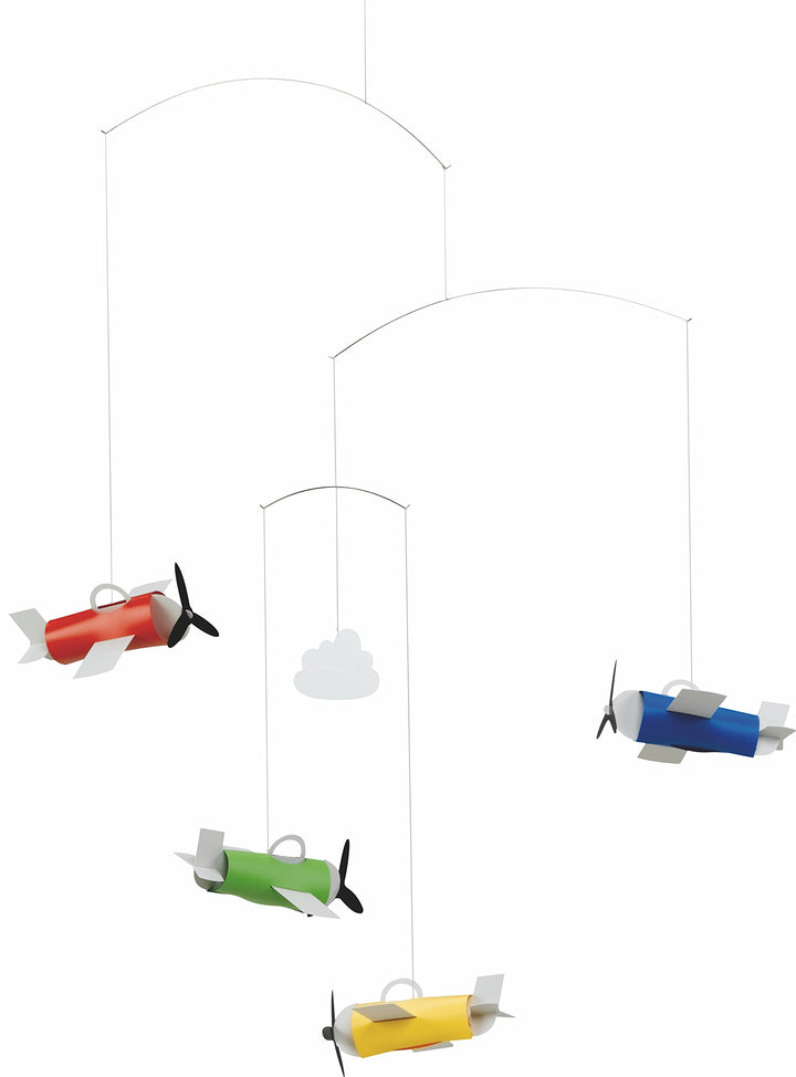 Flensted Mobiles f30102 Aeromobile Mobile, Stahl, Mehrfarbig, 60x50 cm