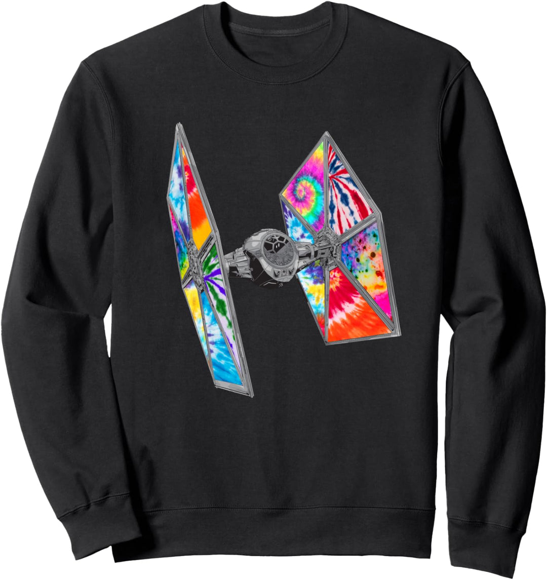 Star Wars TIE Fighter Rainbow Tie Dye Sweatshirt