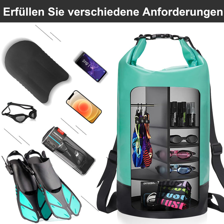Dry Bag - 5L 10L 20L 30L Waterproof trockener Beutel/Sack wasserdichte Tasche mit Langem justierbare