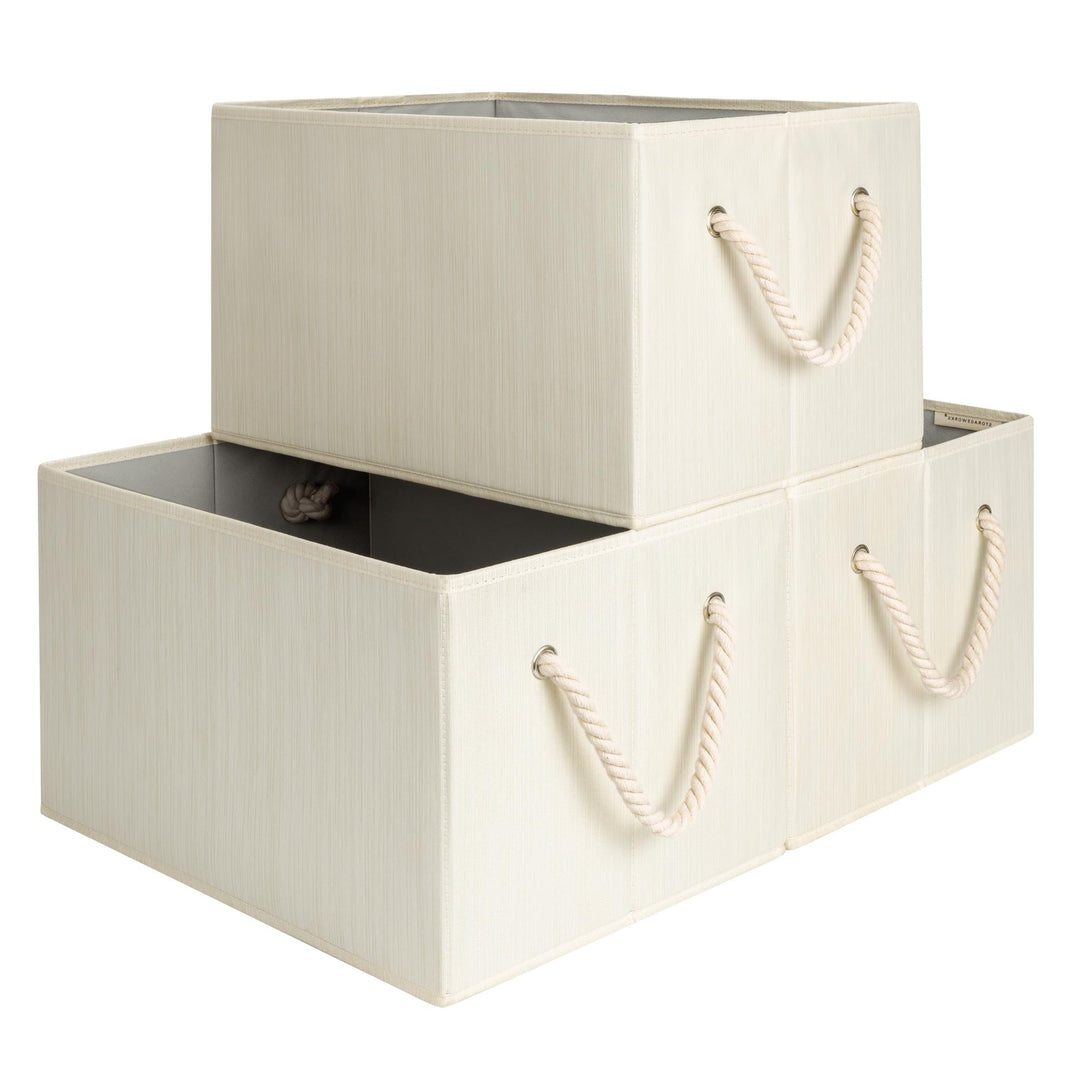 StorageWorks grosse Aufbewahrungsbox zum Ordnen, faltbarer Aufbewahrungskorb für Regale, Schränke, S