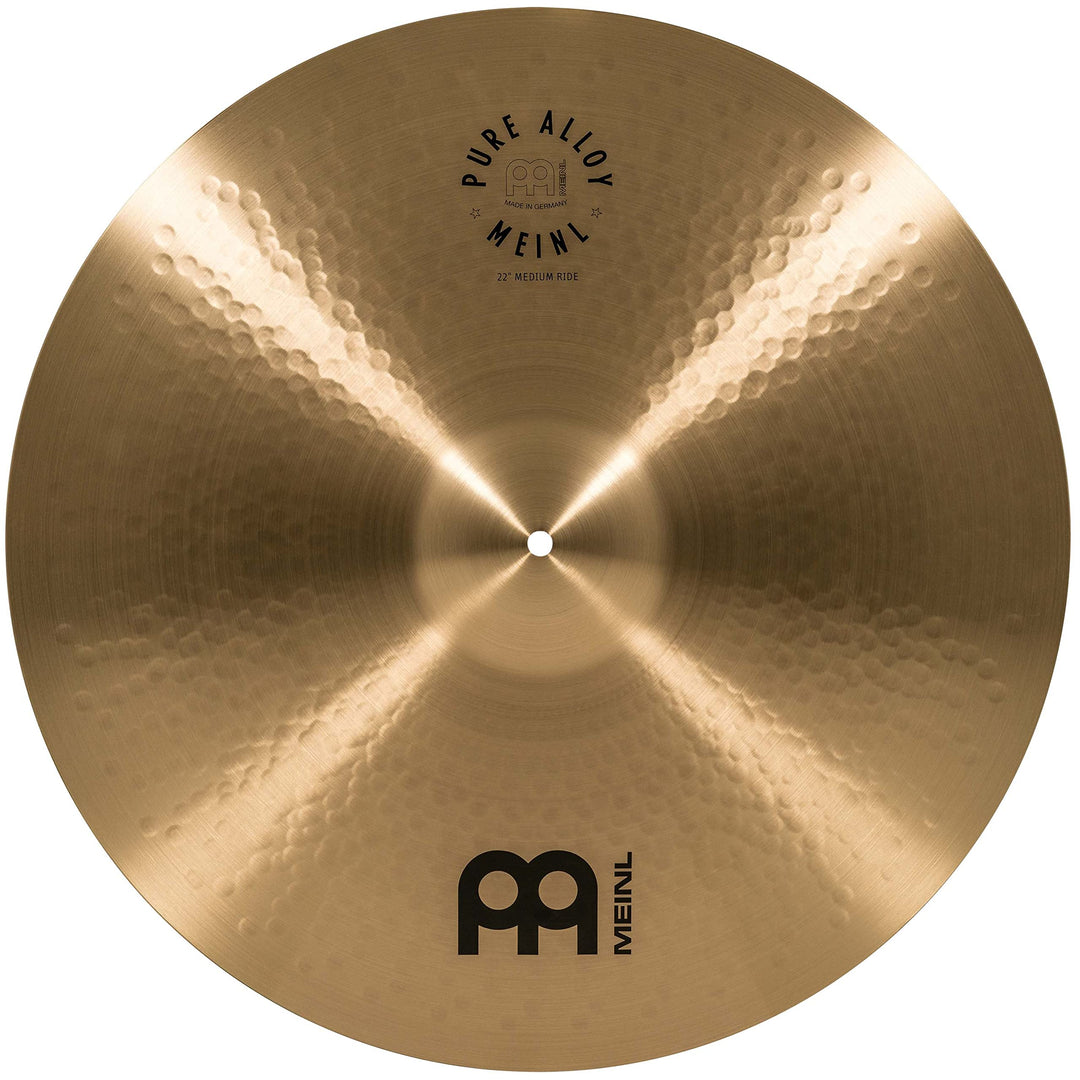 Meinl Cymbals Pure Alloy Ride Medium 22 Zoll (Video) Schlagzeug Becken (55,88cm) Pure Alloy Bronze,