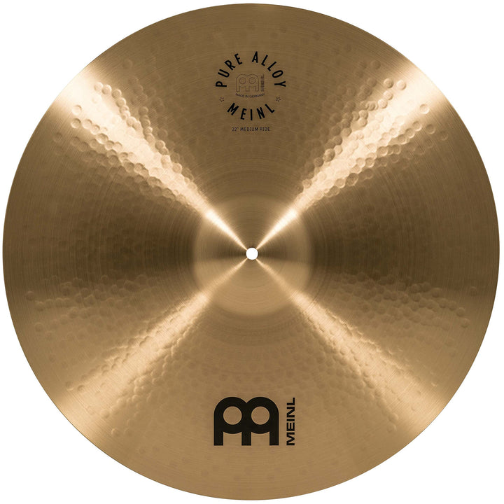Meinl Cymbals Pure Alloy Ride Medium 22 Zoll (Video) Schlagzeug Becken (55,88cm) Pure Alloy Bronze,