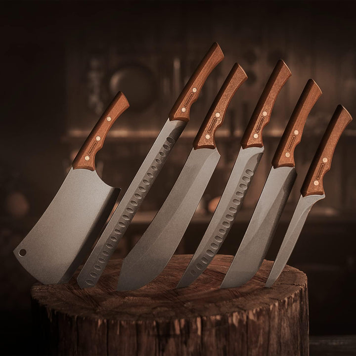 Tramontina CHURRASCO BLACK Ausbeinmesser, Klinge 15 cm, rostfreier Edelstahl, ergonomischer Holzgrif