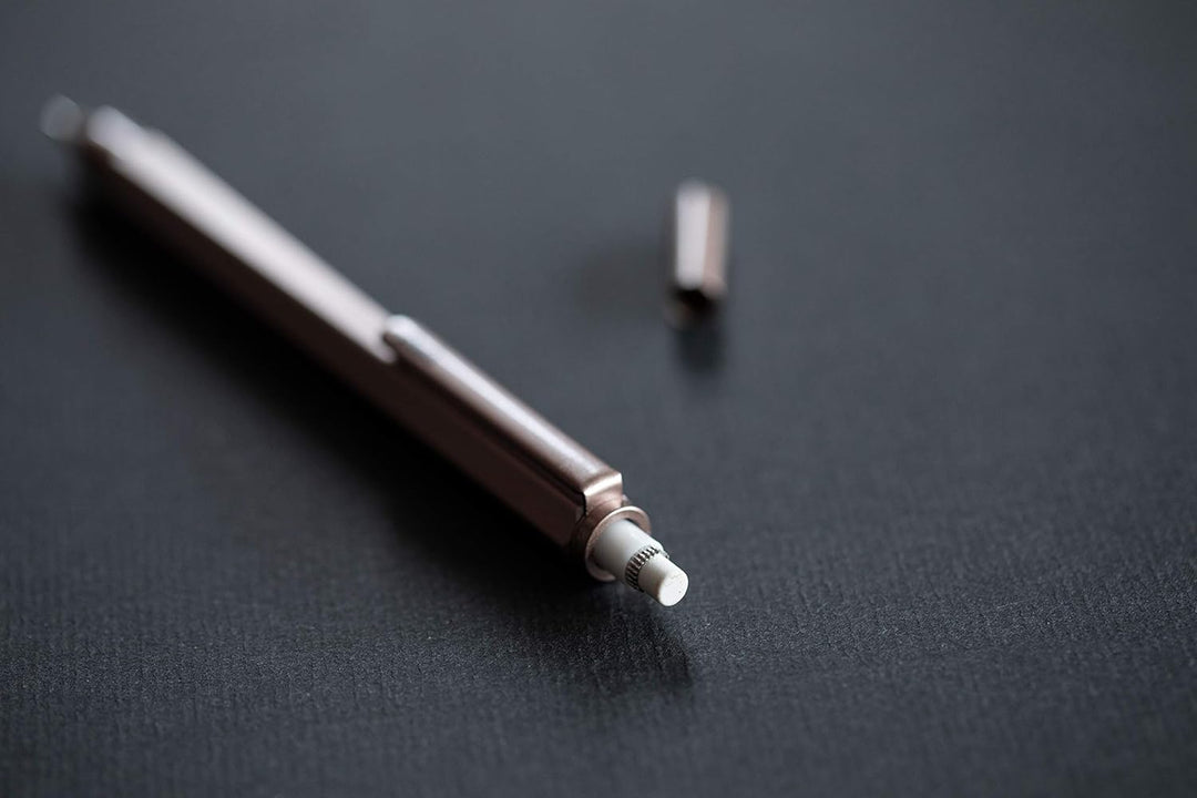 Rhodia 9395C Drehbleistift scRipt (0,5 mm, elegant und robust) 1 Stück rosenholz Holzrosa, Holzrosa