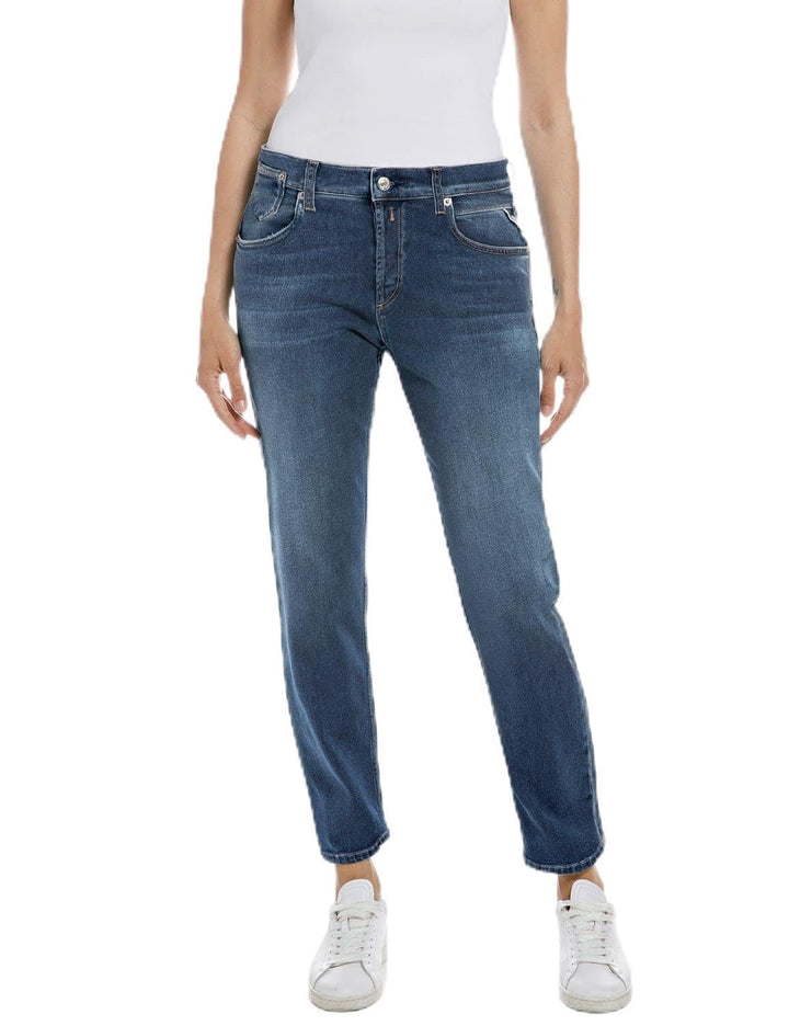 Replay Damen Jeans Marty Boyfit Bio 23W / 30L Dark Blue 007-1, 23W / 30L Dark Blue 007-1