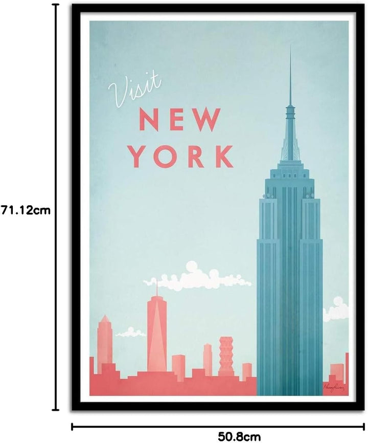 Wall Editions Art-Poster - Visit New York - Henry Rivers