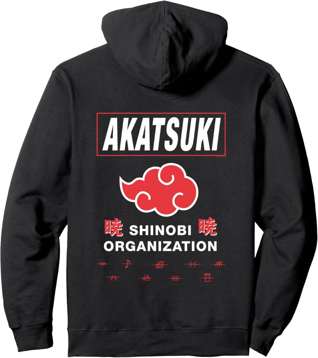 Naruto Shippuden Akatsuki Shinobi Organisation Pullover Hoodie