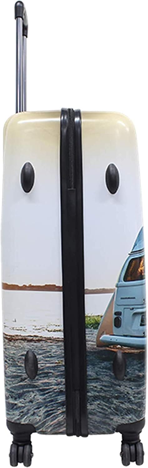 Bowatex Print Bulli T2 Camper Bus Reise Koffer Trolley 4 Rollen 67 cm medium