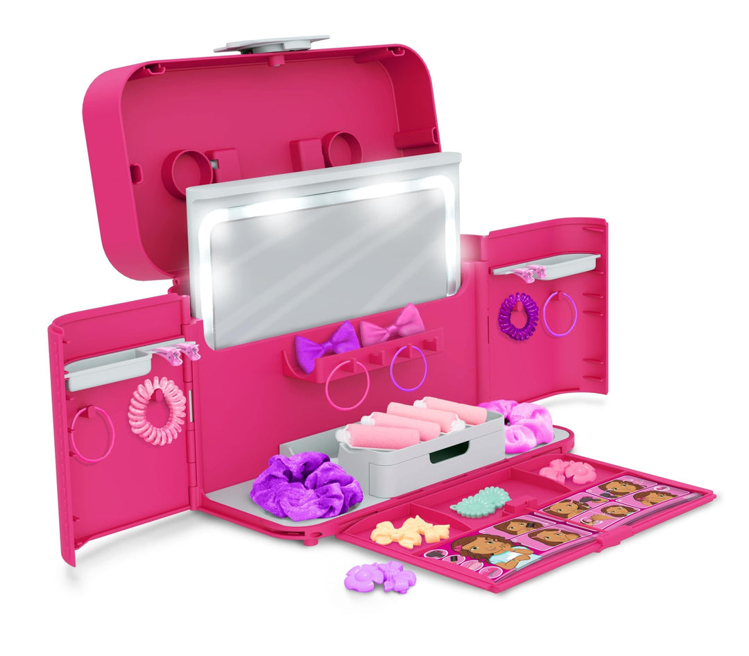 Casdon Ultimate Styling Case | Zusammenklappbarer Haarstylingkoffer für Kinder ab 3 Jahren | Enthält