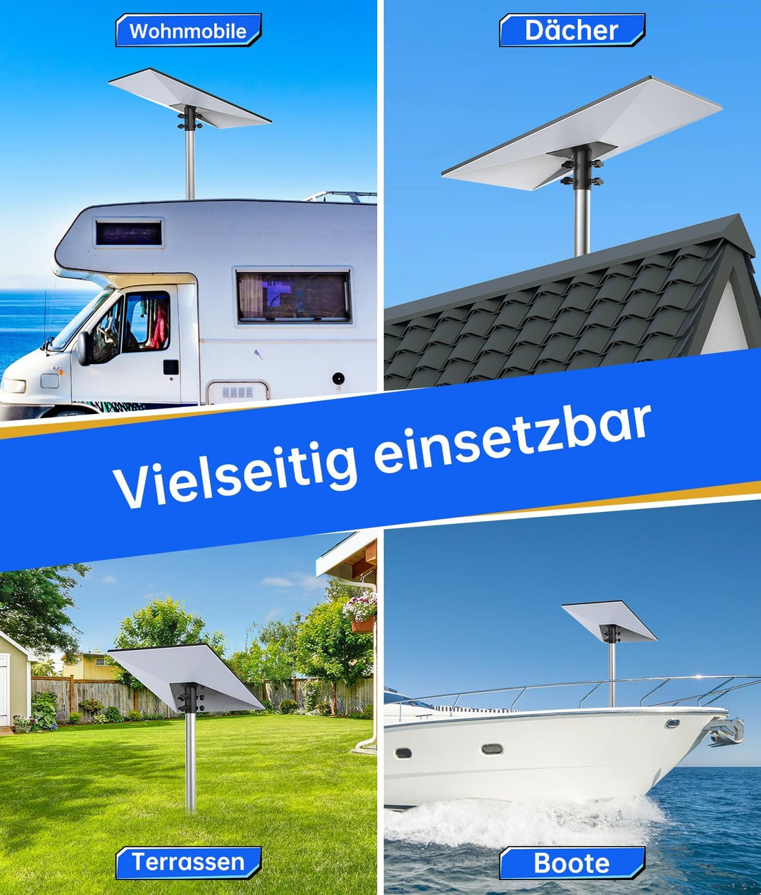 Verbesserte Starlink Mast Halterung, Starlink Gen 3 Rohradapter, Starlink V3 Montageplatte für Dach,