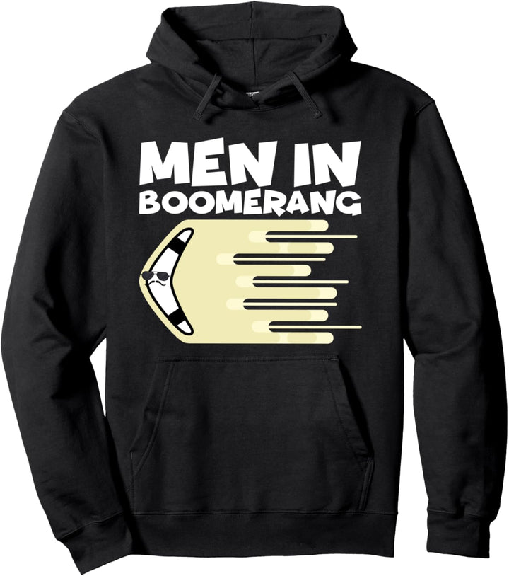 Männer in einem Bumerang Bumerang Pullover Hoodie