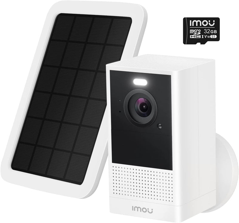 Imou 2.5K 4MP Überwachungskamera Aussen AussenAkku mit Solarpanel, WLAN IP Kamera Outdoor, Personene