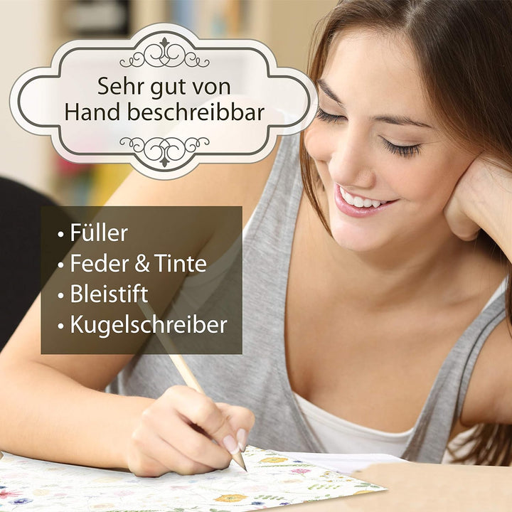 Flora-Bianca Briefpapier 500 Blatt Papier DIN A4 beidseitig floral Natur nachhaltig für Frauen Schre