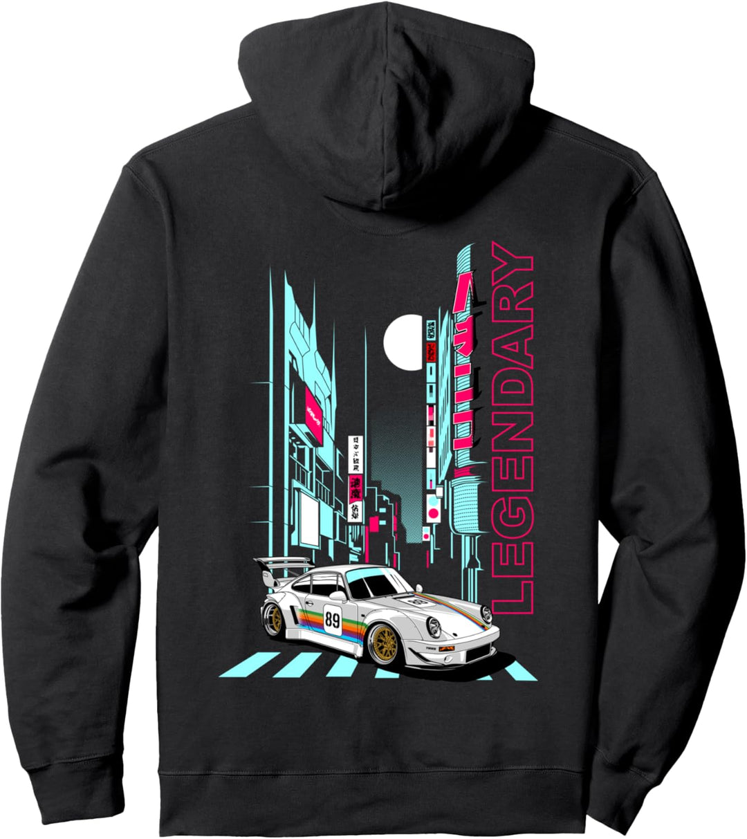 JDM x Oldtimer Fan Rwb Retro Tuning Classic Car Auto Pullover Hoodie