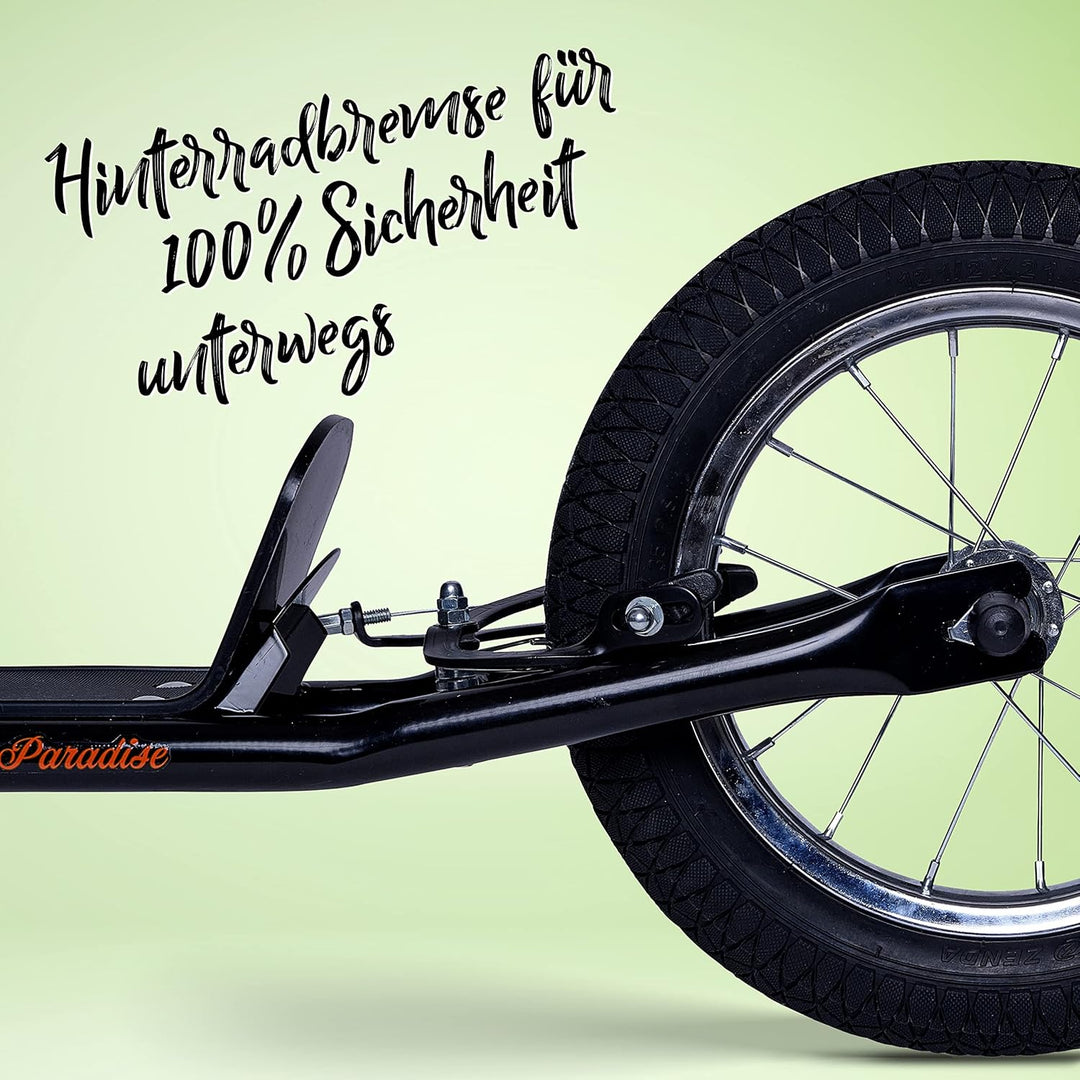 Apollo Retro Scooter Paradise | Roller mit Luftreifen 12,5 Zoll | Stylisher Tretroller für Kinder un