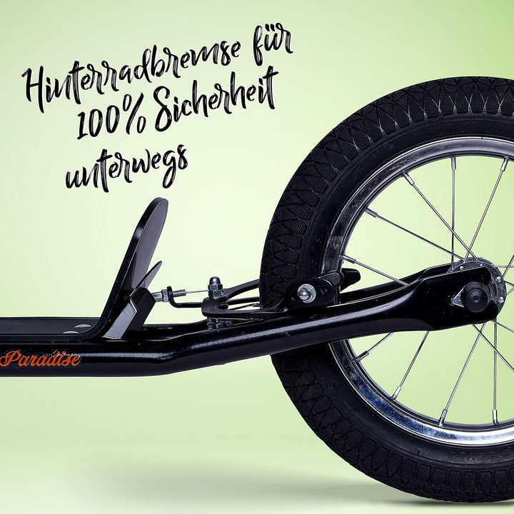 Apollo Retro Scooter Paradise | Roller mit Luftreifen 12,5 Zoll | Stylisher Tretroller für Kinder un