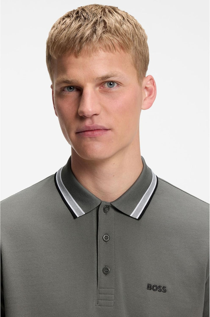BOSS Green Herren Poloshirt Paddy 3XL Light/Pastel Grey54, 3XL Light/Pastel Grey54