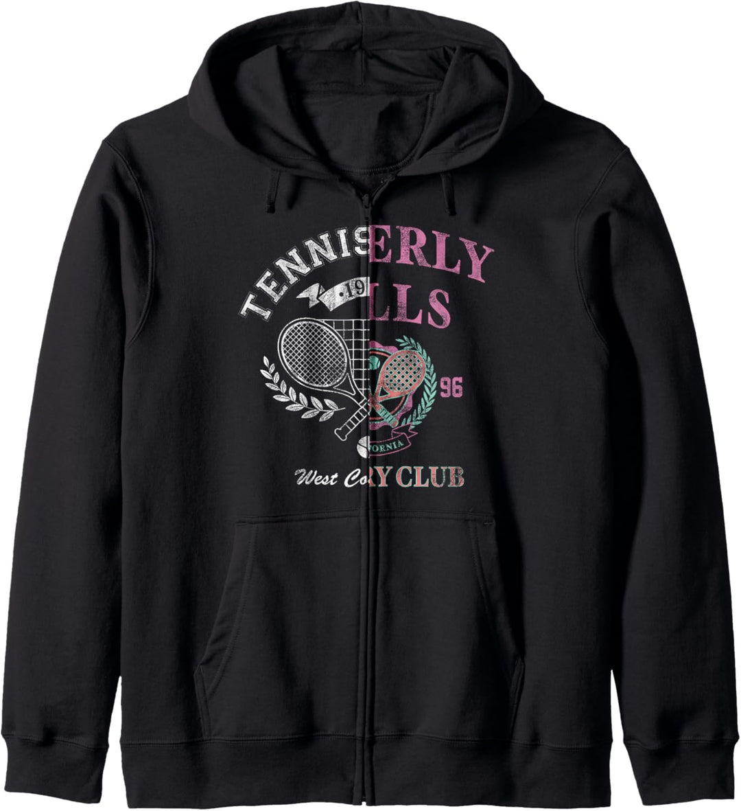 Tennis Sport Split Design Kapuzenjacke
