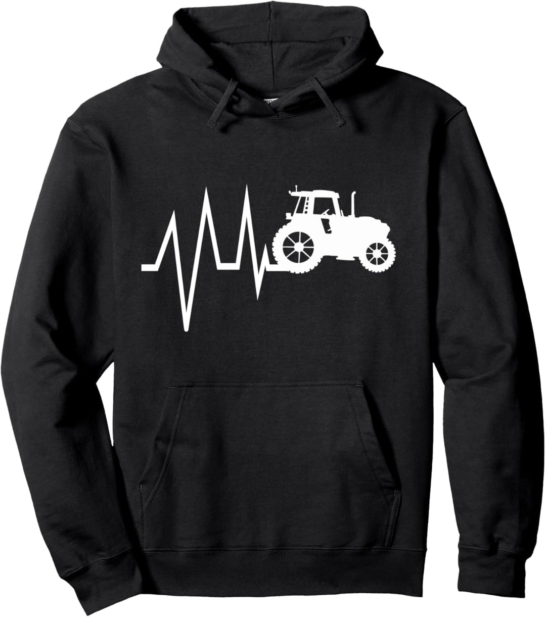 Traktor Landwirt Bauer Lohner Herzschlag Trecker Geschenk Pullover Hoodie