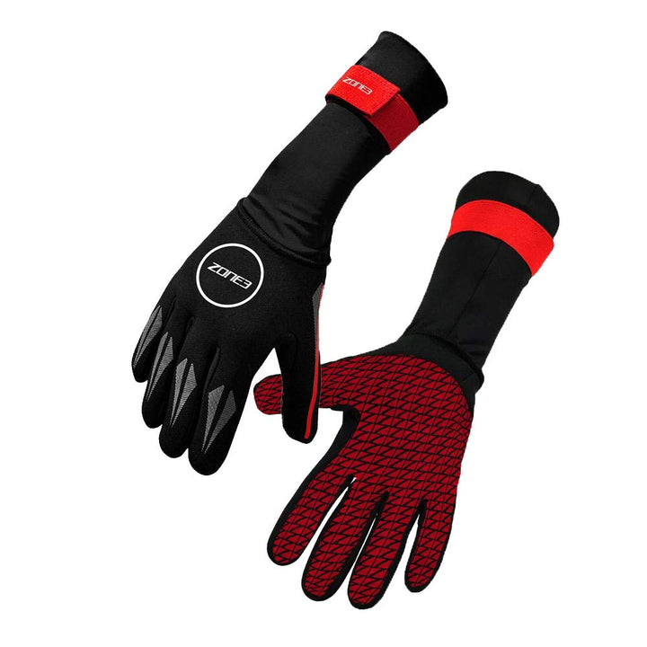 ZONE3 Neoprenhandschuhe Handschuhe L schwarz/rot, L schwarz/rot