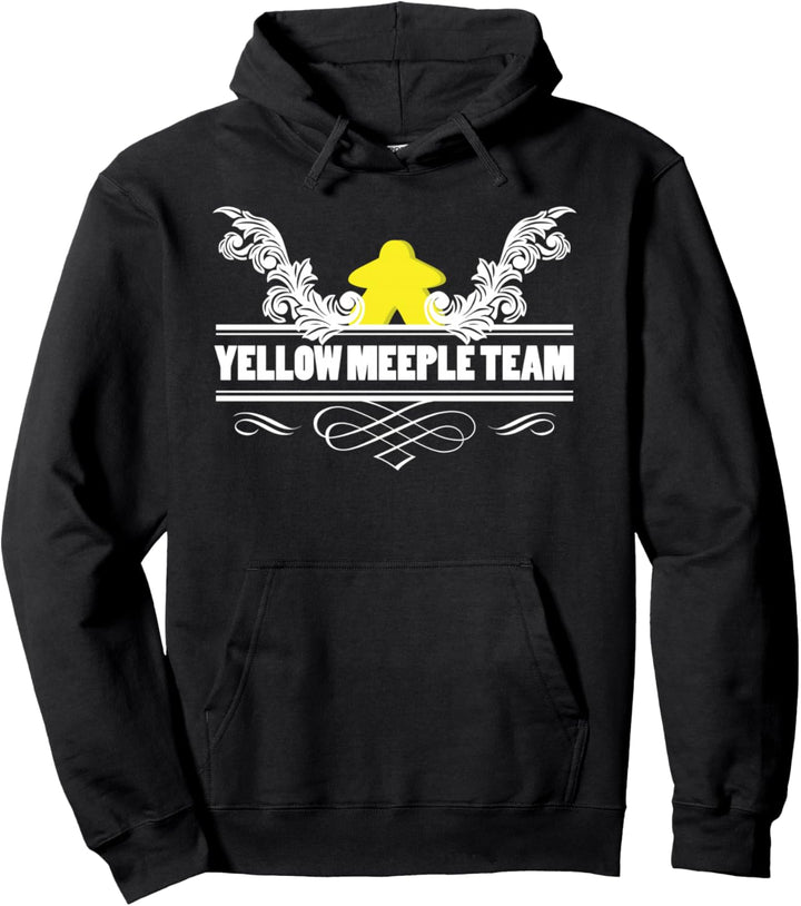 Yellow Meeple Brettspiel-Team Pullover Hoodie