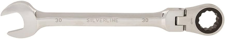 Silverline 918548 Ring-Maul-Ratschenschlüssel mit Gelenk 30 mm, 30 mm