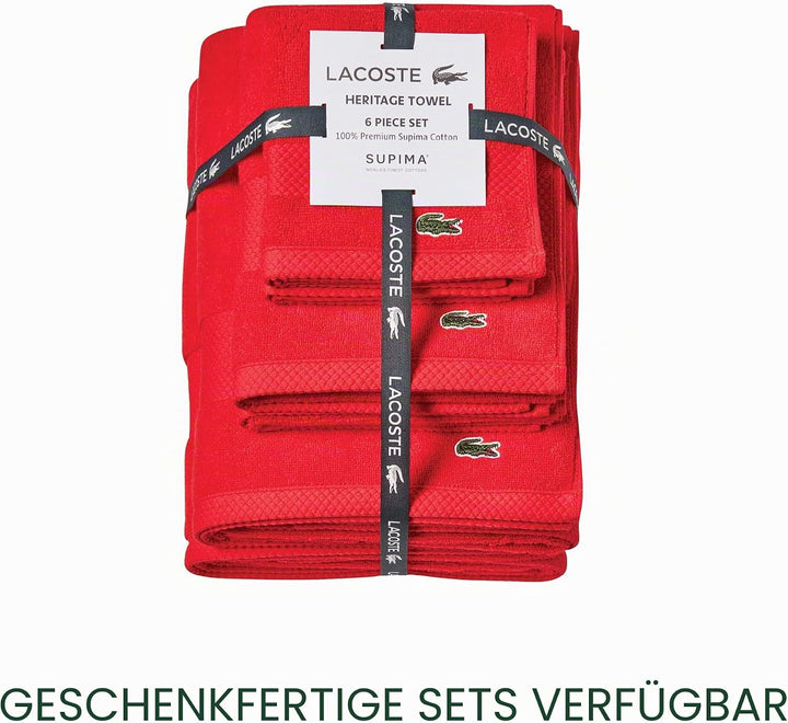 Lacoste Heritage Supima Badetuch, Baumwolle, Formel 1, 76,2 x 137,2 cm Bath Towel 30x54 Formula 1, B