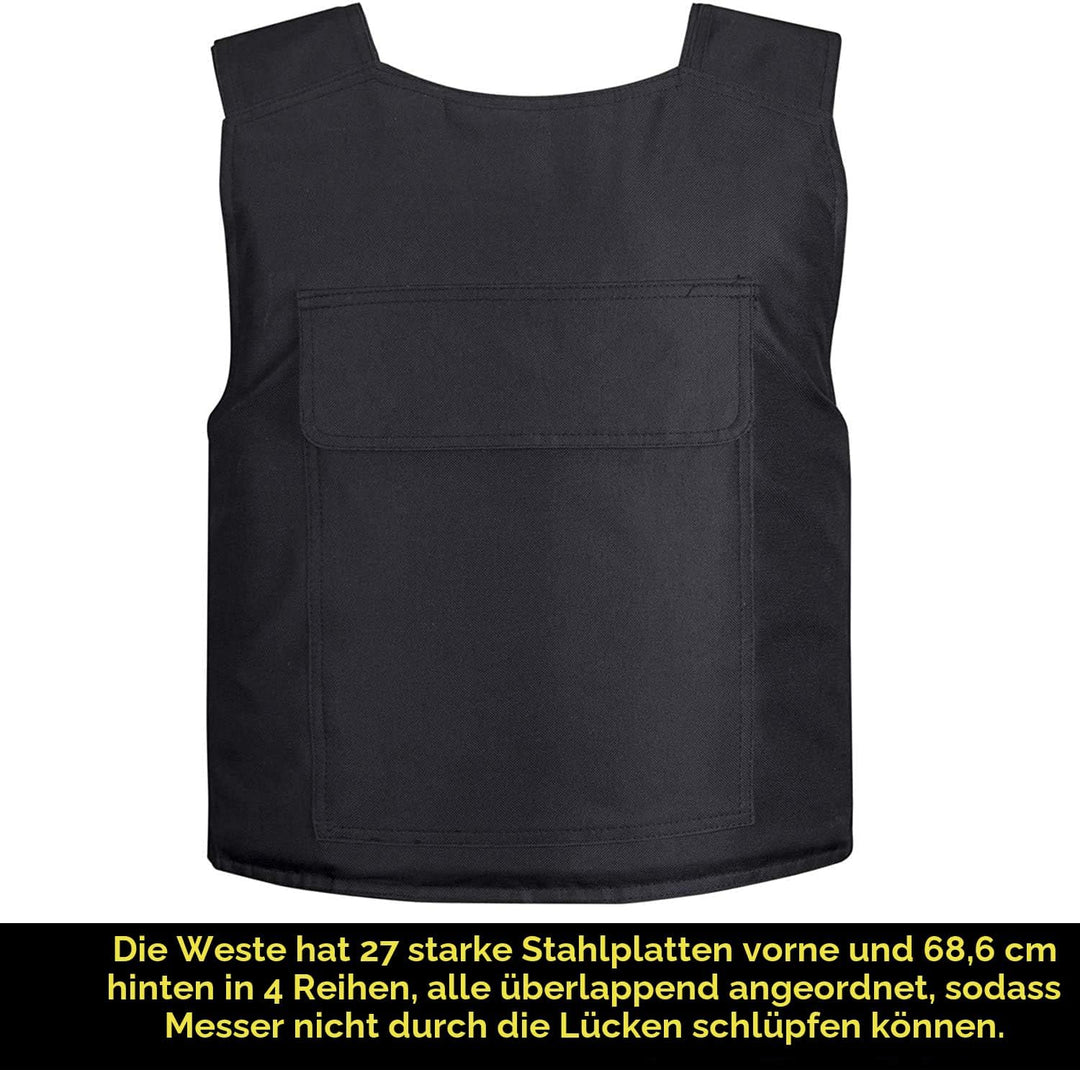 Stab Proof Weste Wolfram Hochstahl Stichschutzweste mit Metallgewebe，Polizei,Security,Wachschutz Ci