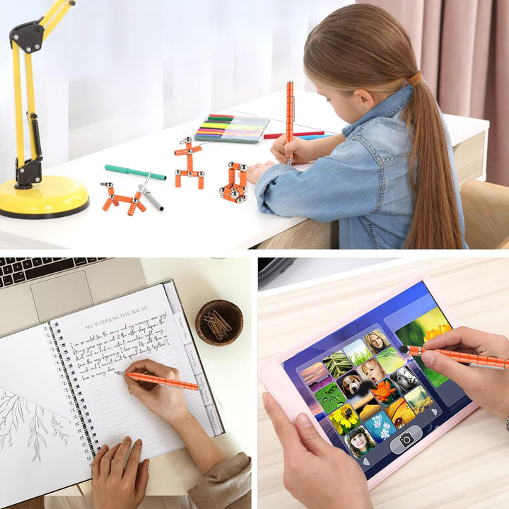 Rayong Magnetischer Kugelschreiber,Fidget Pen Magnet Stift,Coole Gadgets Stressabbau Druckkugelschre