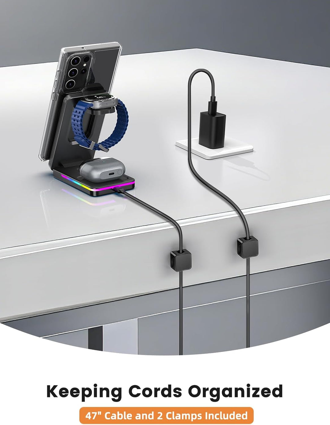Magnetisch Ladestation für Samsung Galaxy S26 Ultra S25 Z Fold 7 Z Flip 7, Magsafe Ladegerät Faltbar