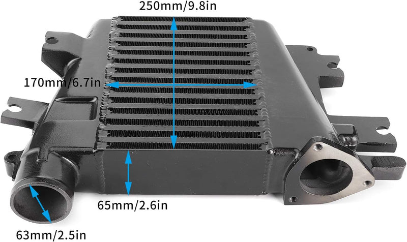 aqxreight - Turbo-Ladeluftkühler, Auto-Aluminiumlegierung Turbo-Ladeluftkühler Refit Fit für Nissan