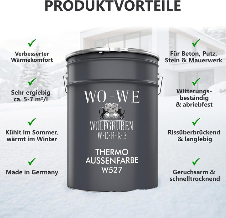 Fassaden Klimabeschichtung Weiss Energiesparfarbe Wandfarbe Aussenwandfarbe Fassadenfarbe spart Heiz
