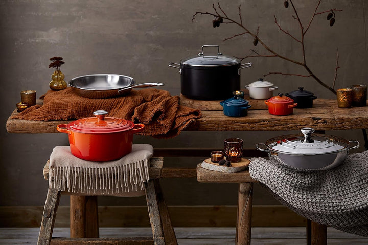 Le Creuset Mini-Cocotte aus Steinzeug, 200 ml, 10 x 5 cm, Ofenrot, 71901100900100, Ofenrot