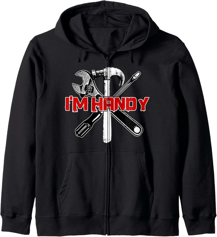 Handwerker Geschenke lustig Ich bin Handy Tools Vatertag Kapuzenjacke