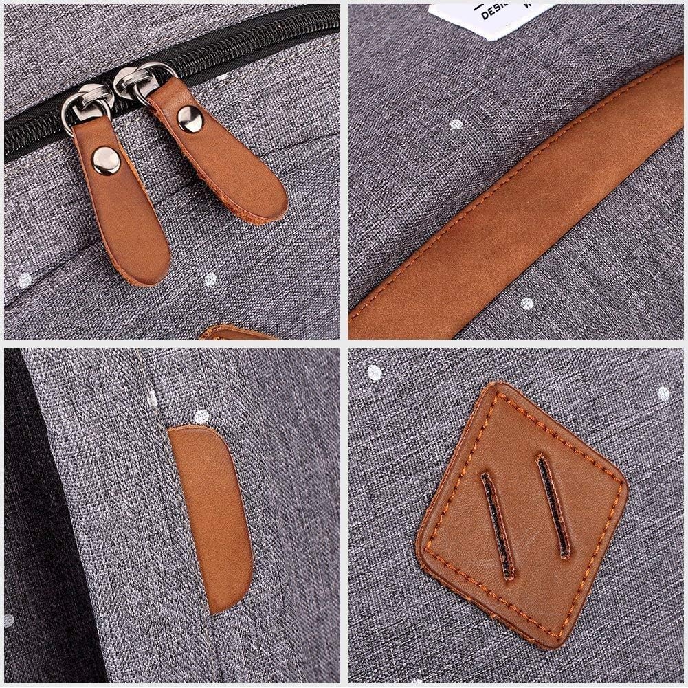 KAUKKO Schöner und durchdachter Rucksack mit 15 Zoll Laptopfach für Schule, Universität, 22 Liter （g