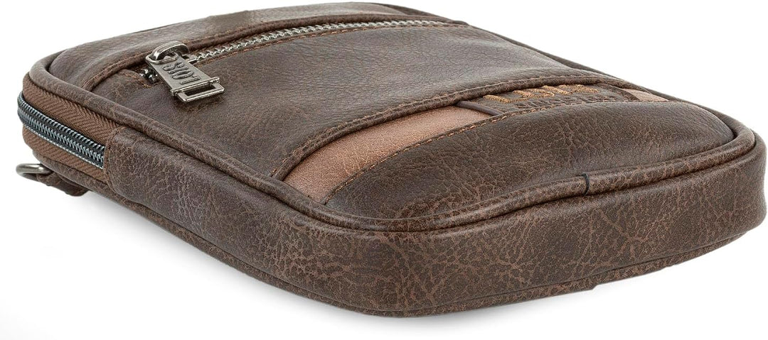 Lois - Umhängetasche Herren Klein mit Verstellbarem Riemen - Handytasche zum Umhängen Herren, Herren